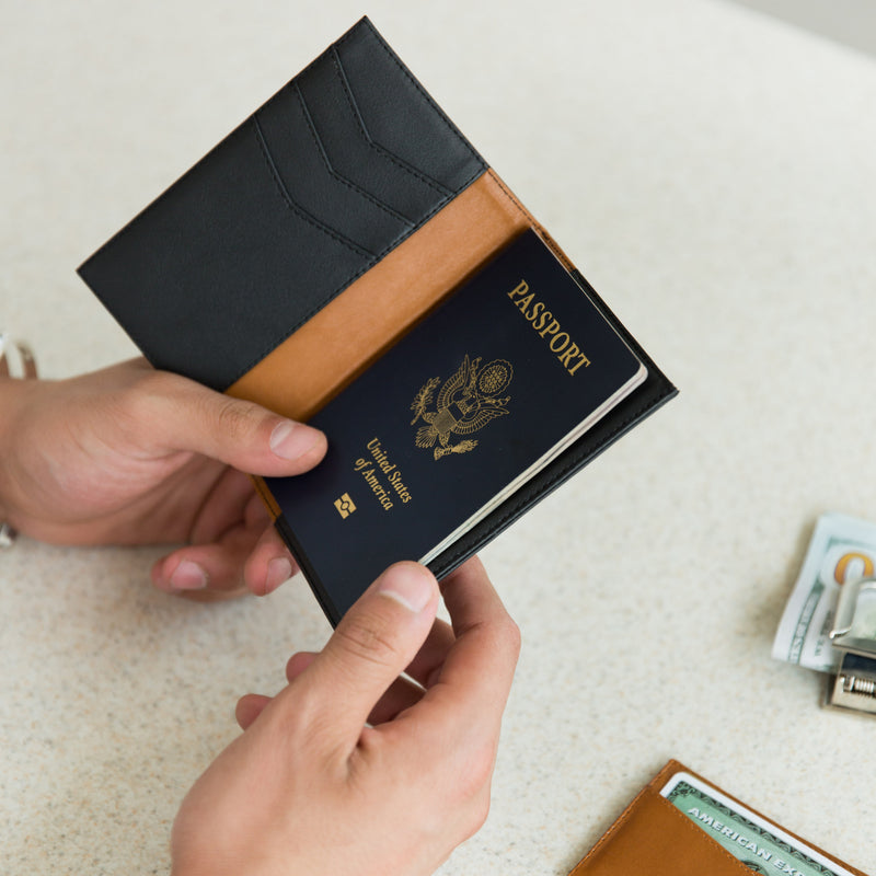 Slim passport wallet